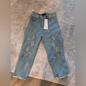 RELIGION DENIM Sequin designer jeans